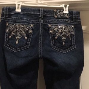 Sexy Sparkle Dark denim miss me jeans